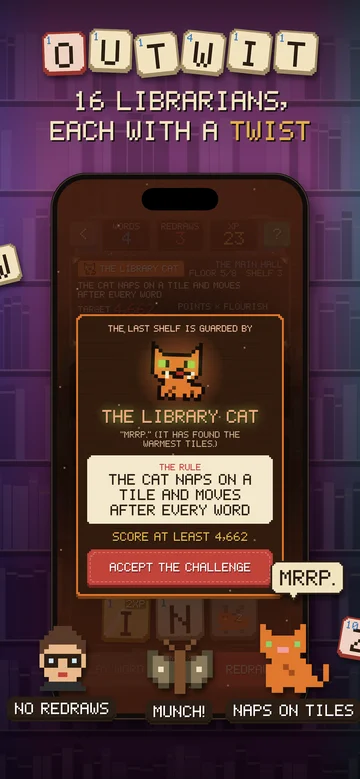 The Scrambled Library App Store screenshot: 16 librarians